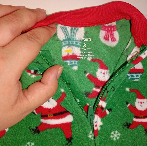 Christmas pj's 3 months Carter's - Picture 10 of 13